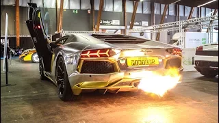 HUGE FLAMES - Lamborghini Aventador LP700 w/ carbon capristo exhaust