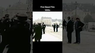 First Basel Film 1896s #history #oldfootage #shorts #timemashine #basel1896