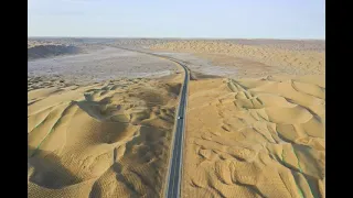 Third highway across China's largest desert opens to traffic