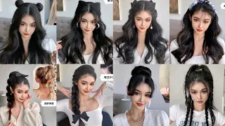 Quick & Cute Hairstyle Tutorial 🌺Best Collection for Lovely Girls