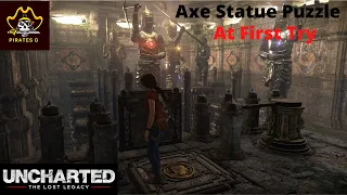 Uncharted™: The Lost Legacy -Solving the Axe Statue Puzzle- PS4