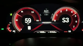 2019 BMW M550i xDrive acceleration test of  0-132mph