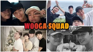 Taehyung moments with WOOGA SQUAD