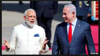 PM Modi arrives to a warm welcome in Tel Aviv's airport , Israel