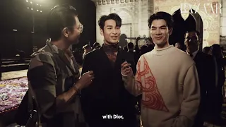 Chit-Chat With Apo Nattawin Wattanagitiphat & Mile Phakphum Romsaithong At Dior Fall 2023 In Mumbai