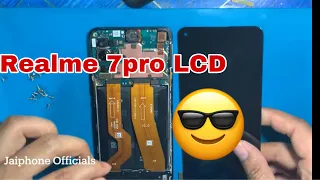 របៀបដូរអេក្រង់ Realme 7proRealme 7pro lcd replacement