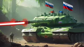 Открытая война! Российский лазерный танк вступил в смертельный бой с украинским танком на границе