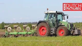 Ploughing for Maize | Fendt 415 + Rumptstad | P van den Hardenberg | Ploegen | Pflügen | 2018