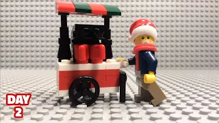 How to build a Hot Chocolate Cart in LEGO! - CHRISTMAS TUTORIAL