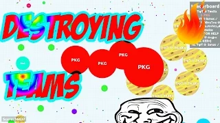 DESTROYING TEAMS - Agar.io