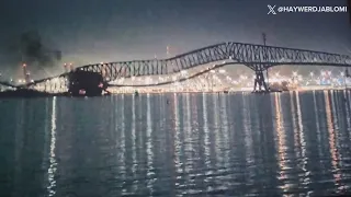 Francis Scott Key Bridge collapses in Baltimore: Watch video