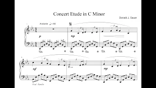 Concert Etude in C Minor - Encore Performance