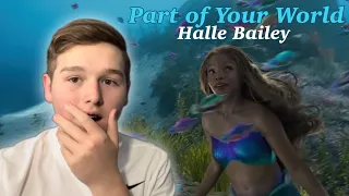 FIRST TIME REACTING TO HALLE BAILEY | The Little Mermaid: Part of Your World