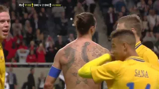 [HD] Ibrahimovic amazing goal vs England [English commentary]