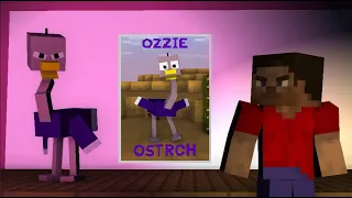 Nic Cage vs Ozzie Ostrich | Willy's Wonderland (minecraft version)