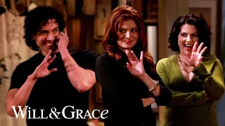 Karen and Grace competing over a hot young thing | Will & Grace