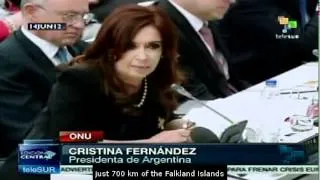 Cristina Fernandez: Falklands are part of South America