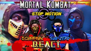 Scorpion and Sub-Zero React to Mortal Kombat Stop Motion! | MK11 PARODY!