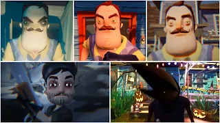 THE NEIGHBOR JUMPSCARES - ALL HELLO NEIGHBOR JUMPSCARES