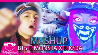 K/DA /BTS /MONSTA X - "Pop/Stars" x "Mic Drop" x "Shoot Out" [KPOP MASHUP 2018] [CC]