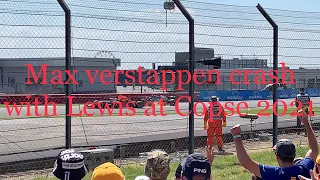 Max verstappen crash with Lewis Hamilton at Copse corner F1 British Grand Prix 2021