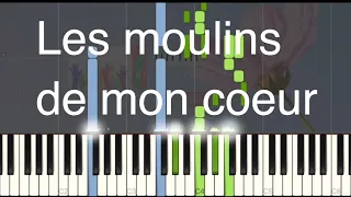 Michel Legrand - Les moulins de mon coeur - Very hard piano tutorial