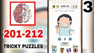 Brain Test: Tricky Puzzles Levels 201-212 Answers | Walkthrough