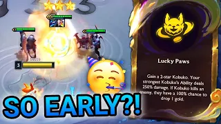 Lucky Paw Kobuko at Level 3?! (Infinite HP Scaling all Game) | Teamfight Tactics: Inkborn Fables