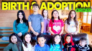 14 KIDS!  Birth & ADOPTION Order!  ADOPTION Stories!