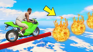 FRANKLIN TRIED IMPOSSIBLE SNAKE WALLRIDE MEGA RAMP PARKOUR CHALLENGE GTA 5 | SHINCHAN and CHOP