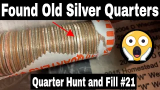 Old Silver Quarters Found - Quarter Hunt and Fill #21