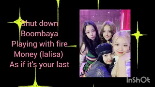 blackpink song playlist ( part 1 ) || @CUTECRAFTHOUSE #blinkblackpink #lisa #rosé #jisoo #jennie