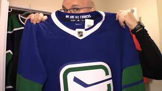 Unboxing an Ebay Find Adidas Vancouver Canucks Alternate Stick In Rink Jersey