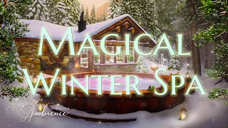 Magical Winter Spa ASMR Ambience 🌲 Relaxing Forest Hot Tub ❄️ Sense of Tranquility All Around