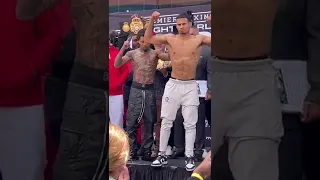 GERVONTA DAVIS VS ROLLY ROMERO FIGHT ALMOST BREAKS OUT AFTER TANK PUSHES ROLLY OFF STAGE