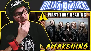 FIRST TIME HEARING! UNLEASH THE ARCHERS - Awakening (Full Band Playthrough Video) REVIEW / REACTION