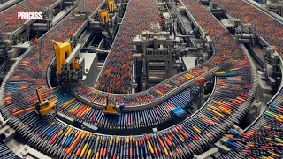 How MILLIONS of BIC PENS are Made in Factories | How is INK Made?