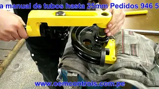 Dobladora de Tubos Manual HHW25S Marca USR vendido por Oem Controls SAC