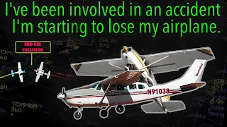 Airplanes Collided MIDAIR while in cruise flight . Cessna Skywagon and Cessna Skylark. REAL ATC