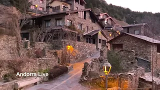 🇦🇩 ANDORRA. SUNRISE AT PAL. WALKING TOUR through the small village: discover the beauty.