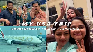 My USA Trip | Day 01 | Bhubaneswar to San Francisco | VLOG 27 | ELINA ⭐