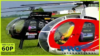 2X XXL HUGHES 500 FROM WITTE HELICOPTER AT JETCAT DEMO - PROWING 2019