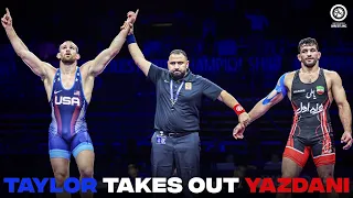 DAVID TAYLOR (USA) df. H. YAZDANICHARA (IRI) by FALL, 8-4 // GOLD FS - 86 kg