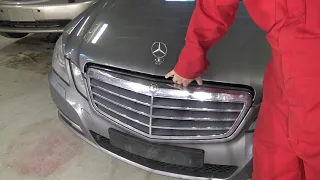 How to open Mercedes Benz E class bonnet and hood. Years 2000 to 2020
