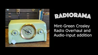 Mint Green Crosley Radio overhaul