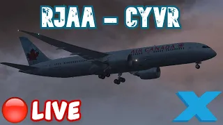 X-Plane 11 LIVE | VATSIM | Air Canada Trans-Pacific OPS | Magknight 787-9 | RJAA - CYVR | EN-FR