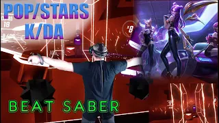 Beat Saber - KDA - Pop/Stars [EXPERT] Mixed Reality Full Combo