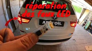 Réparation des feux LED BMW X3 F25