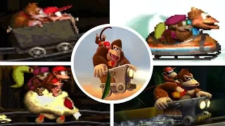 Evolution of Mine Cart Levels in Donkey Kong Country Games (1994-2018)