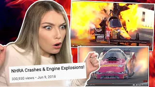 New Zealand Girl Reacts to HOT ROD CRASHES AND ENGINE EXPL0SIONS!!